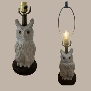 RARE Vintage Owl Lamp from Underwriter Laboratories Inc